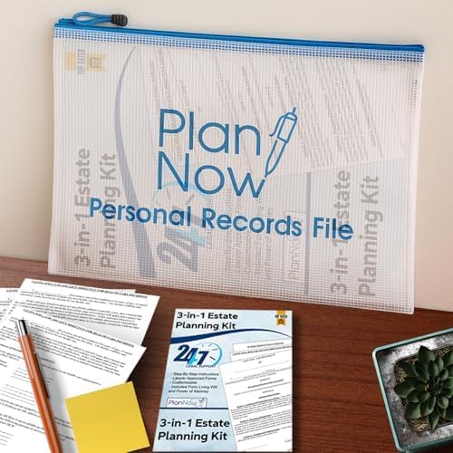 3-in-1 Estate Planning Kit, Last Will & Testament, Power of Attorney, Living Will