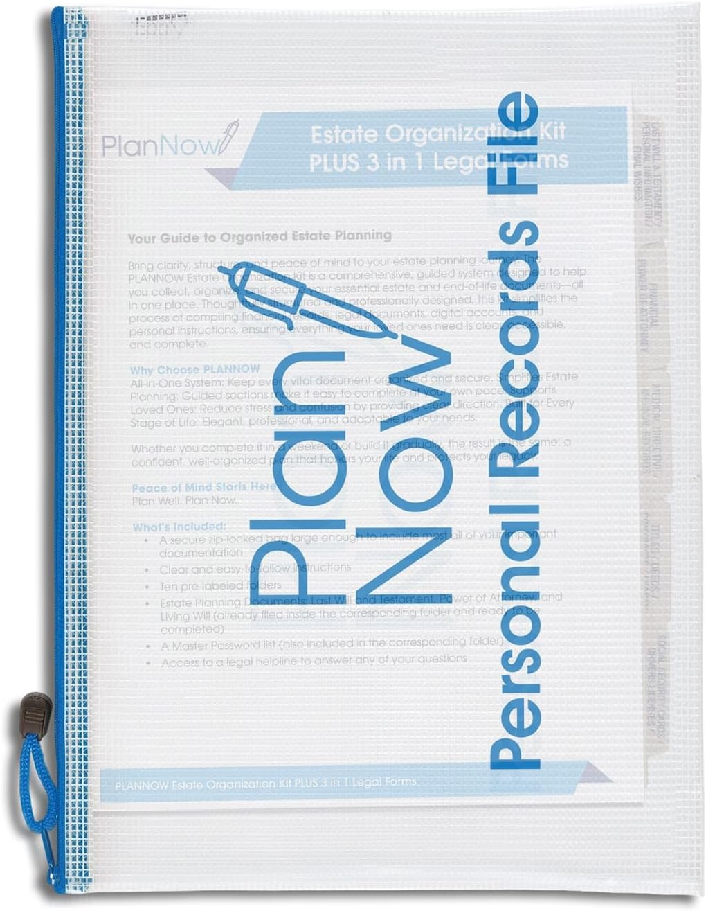 3-in-1 Estate Planning Kit, Last Will & Testament, Power of Attorney, Living Will