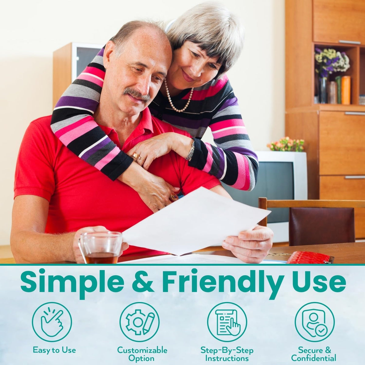 3-in-1 Estate Planning Kit, Last Will & Testament, Power of Attorney, Living Will